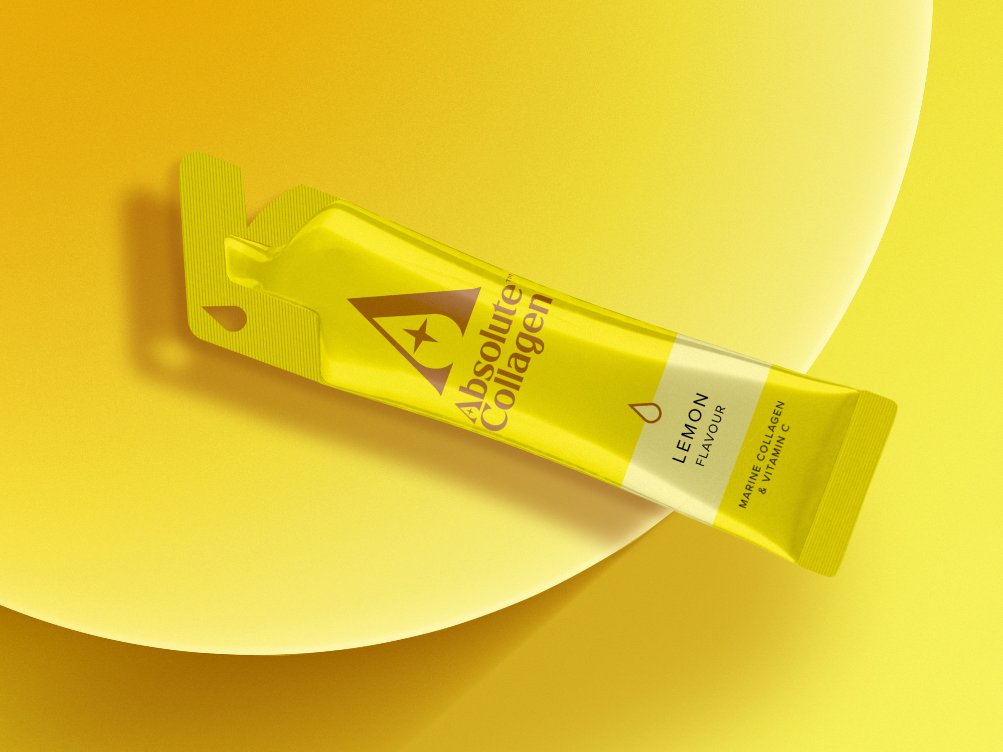 Absolute Collagen lemon flavour tear top tube