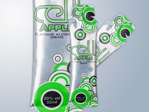 Alcoholic drink tear top tube
